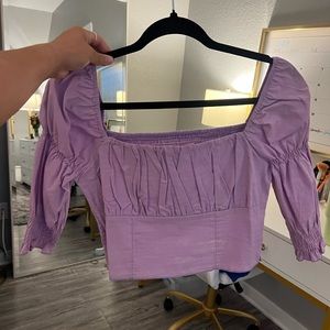 Purple crop top